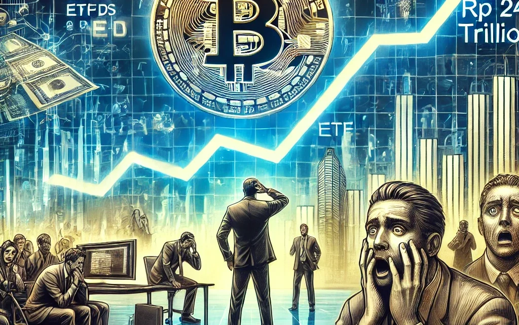 Arus Keluar ETF Bitcoin Capai Rp 24 Triliun dalam 4 Hari