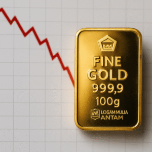 Ambruk Harga Emas Antam Logam Mulia Turun Rp 27.000