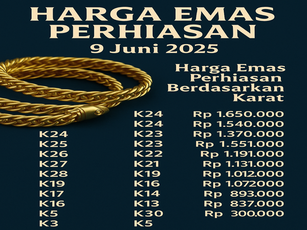 Terbaru Harga Emas Perhiasan